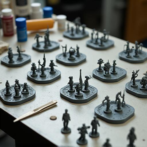 Producción en lotes pequeños de miniaturas