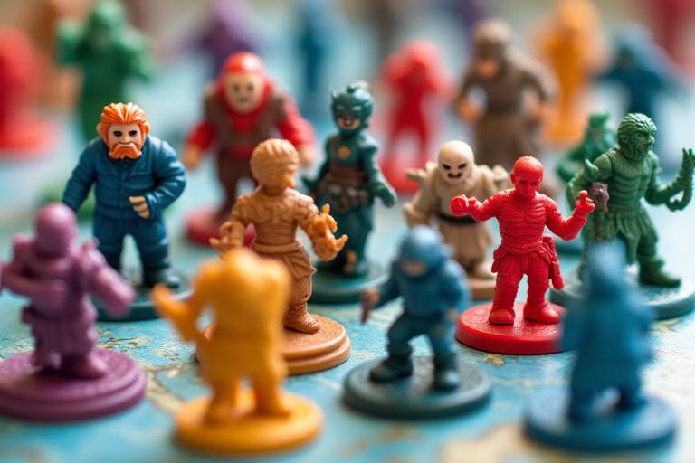 Piezas de miniaturas para juegos de mesa